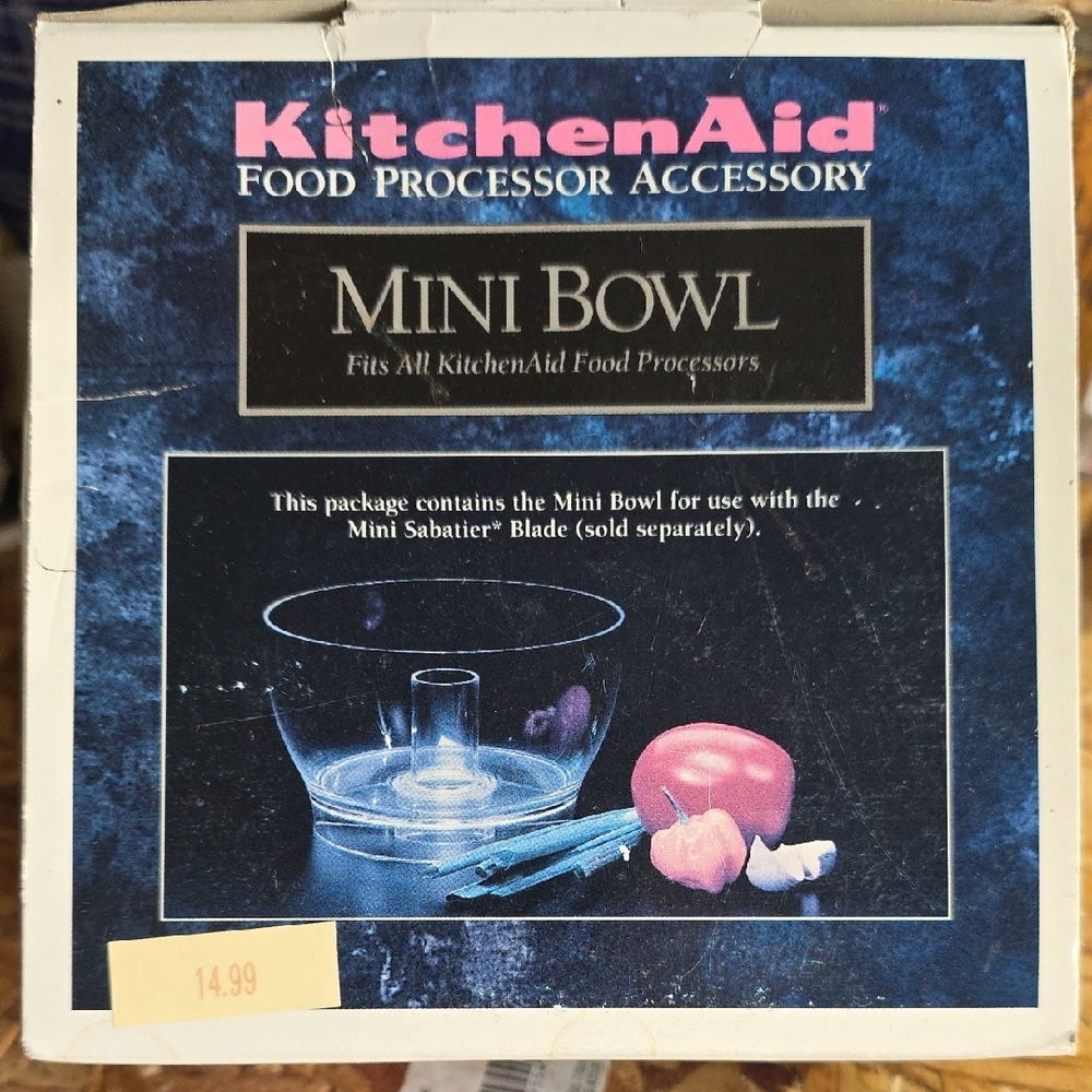 KitchenAid Transparent Mini Bowl for Food Processors